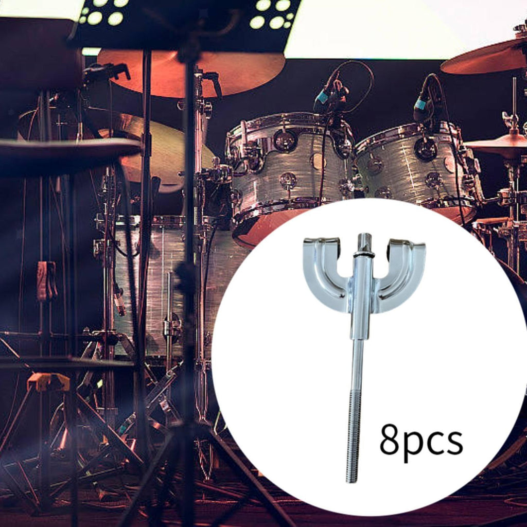 8Pcs Bass Drum Claws Hardware Drum Set Percussion Instrument Accessories