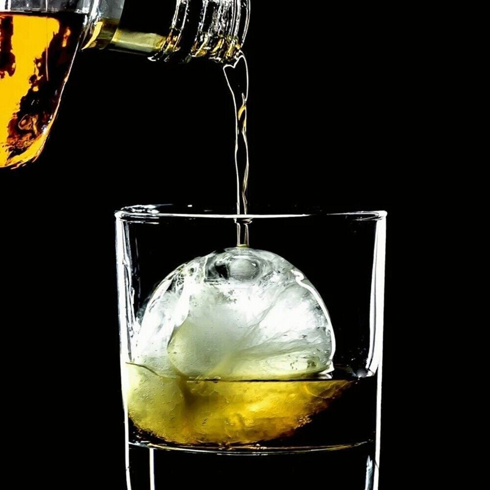 2PCS Ice Cube Bar Silicone 4 Ball Maker DIY Mold Sphere Large Tray Whiskey Mould