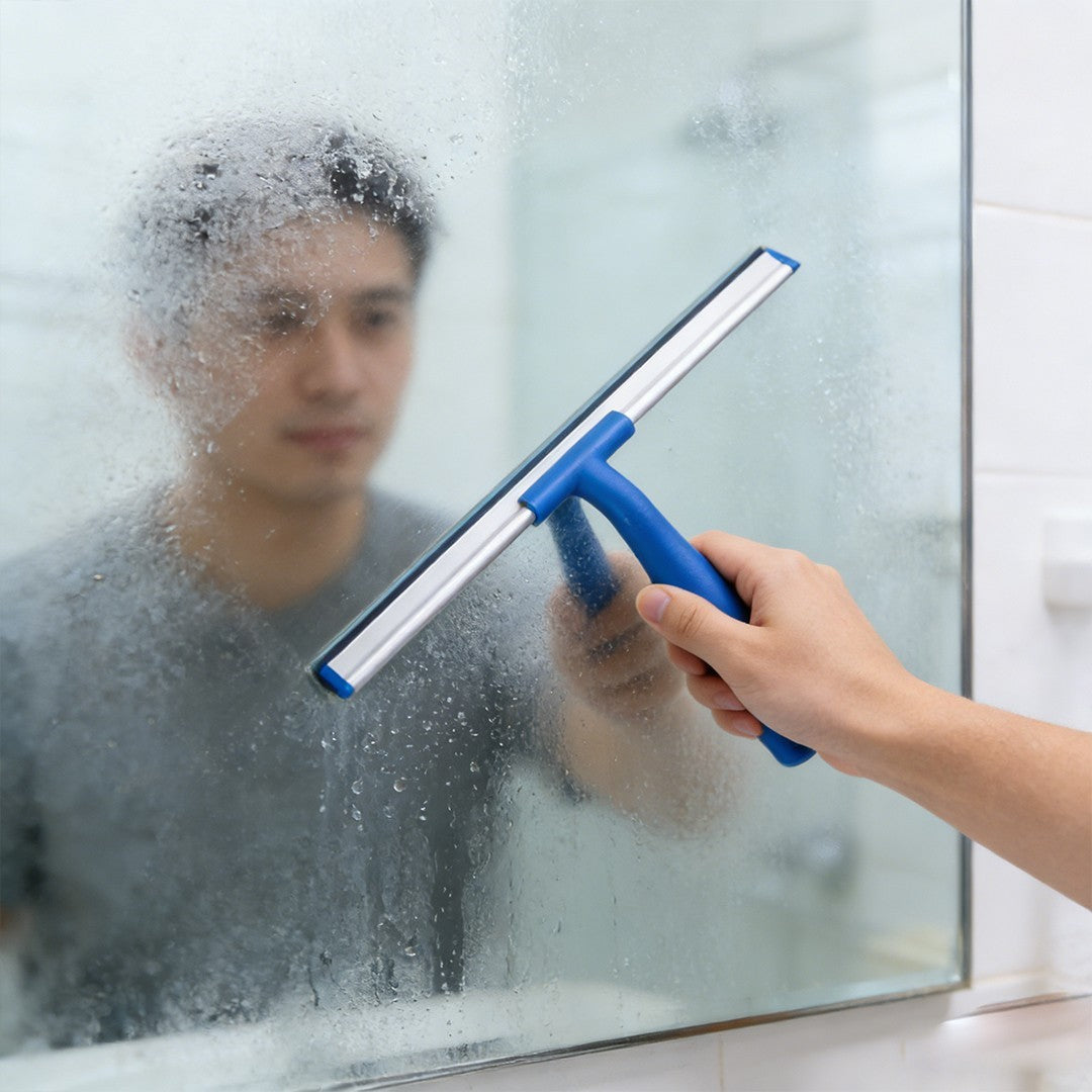 14" Rubber Squeegee Blade Wiper for Window Shower Screen Glass Washing Tool