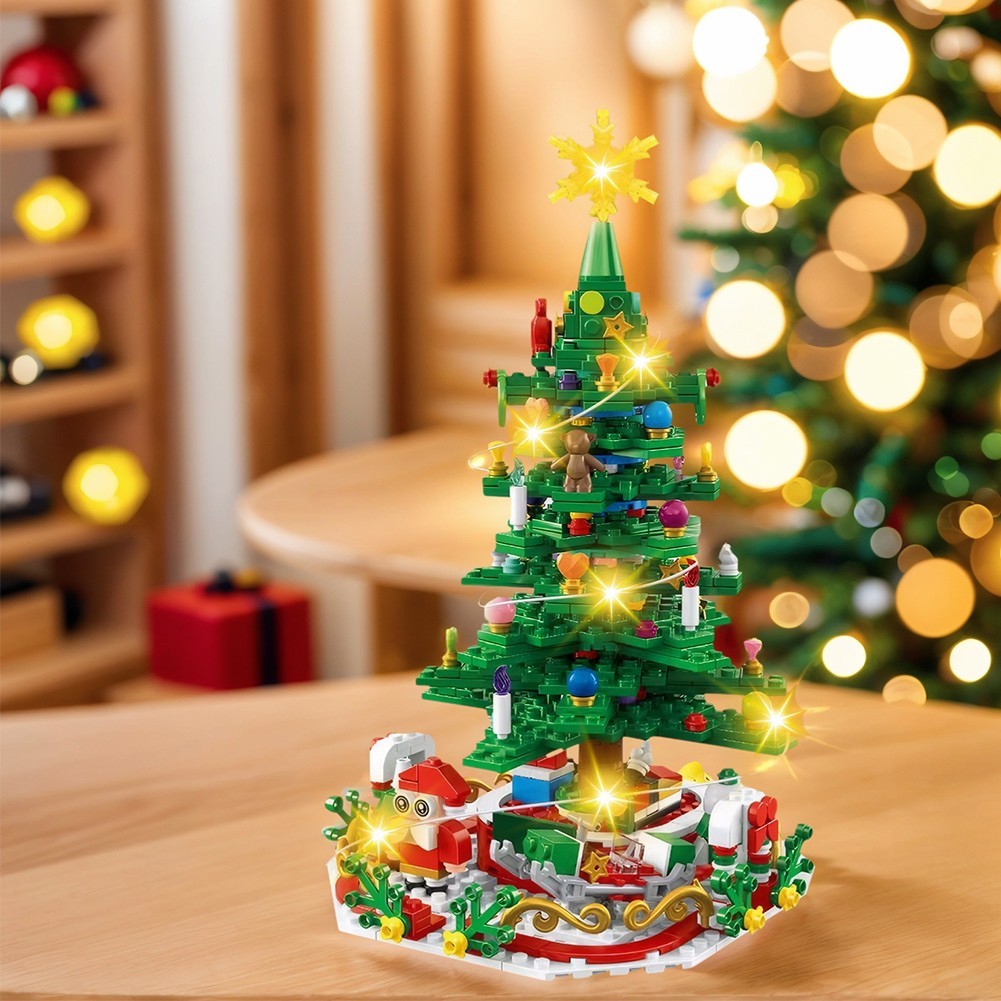 24pcs Advent Calendar 2025 Christmas Tree Building Set Boxes Countdown Block UK
