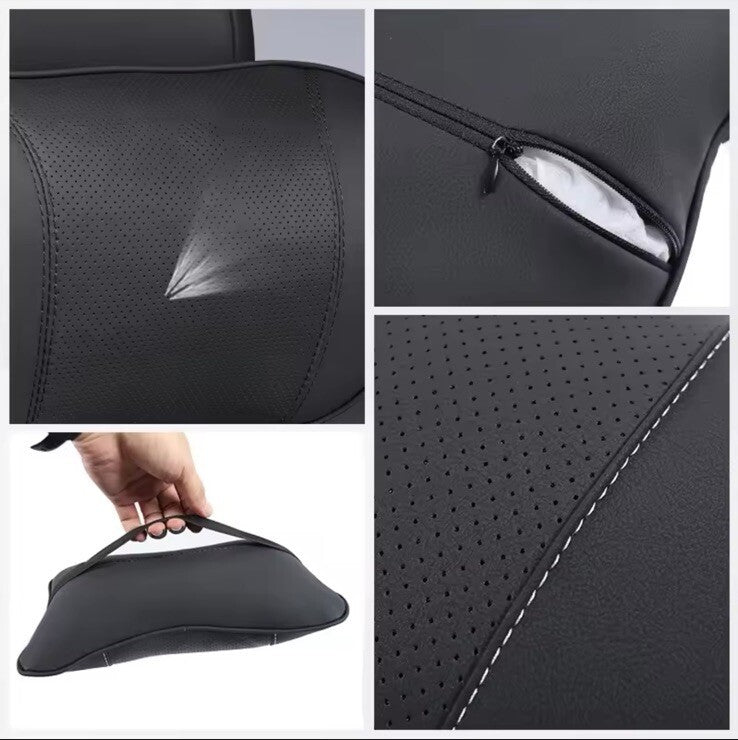 Luxury PU Leather B-M-W Headrest Cushion Neck Support Pillow for B-M-W M Sport