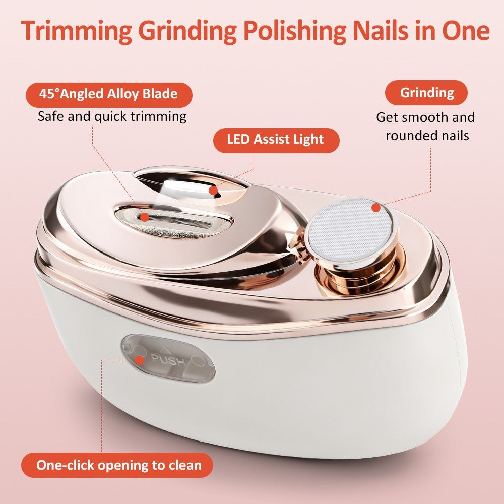 Electric Nail Clippers & Toenail Cutter for Adults and Elderly USB Rechargeable