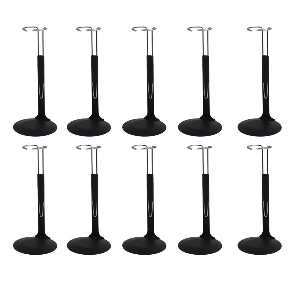 10pcs Metal Action Man Stand Base Support Rack 1/6 for Dolls Show