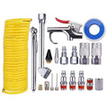 20 Piece Air Compressor Air Line Accessories Spray Gun Tools Kit Air Hose Set