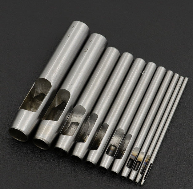 Hollow Punch Tool Round Hole Punch Carbon Steel for Belt Leather