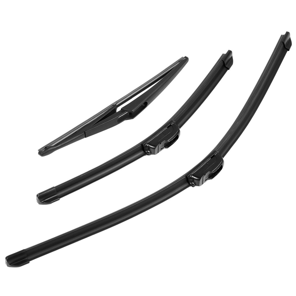 3Pcs Front Rear Windscreen Wiper Blades for Nissan Qashqai 2014-2021 New