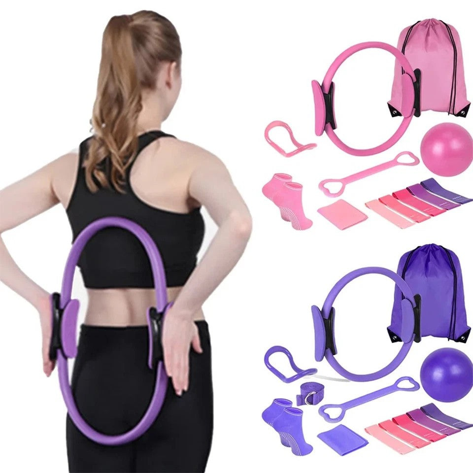 13Pcs Pilates Kit Pilates Essentials Set Multi-Function for Stretching Toning UK