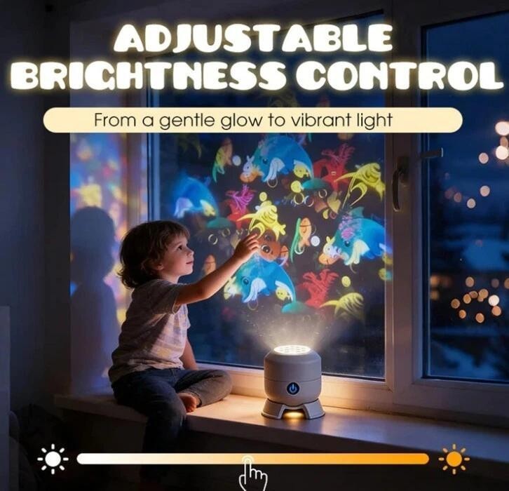 LED Ocean Projector Light Dynamic Rotating Colorful Ceiling Wall Projection Lamp