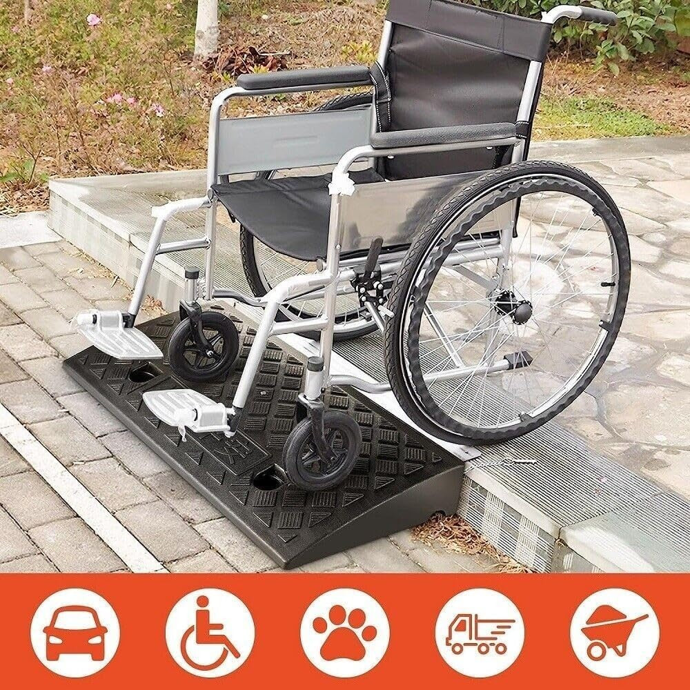 2x Heavy Duty Ramp Kerb Ramps Driveway Car Vehicle Threshold Ramp Curb Tool