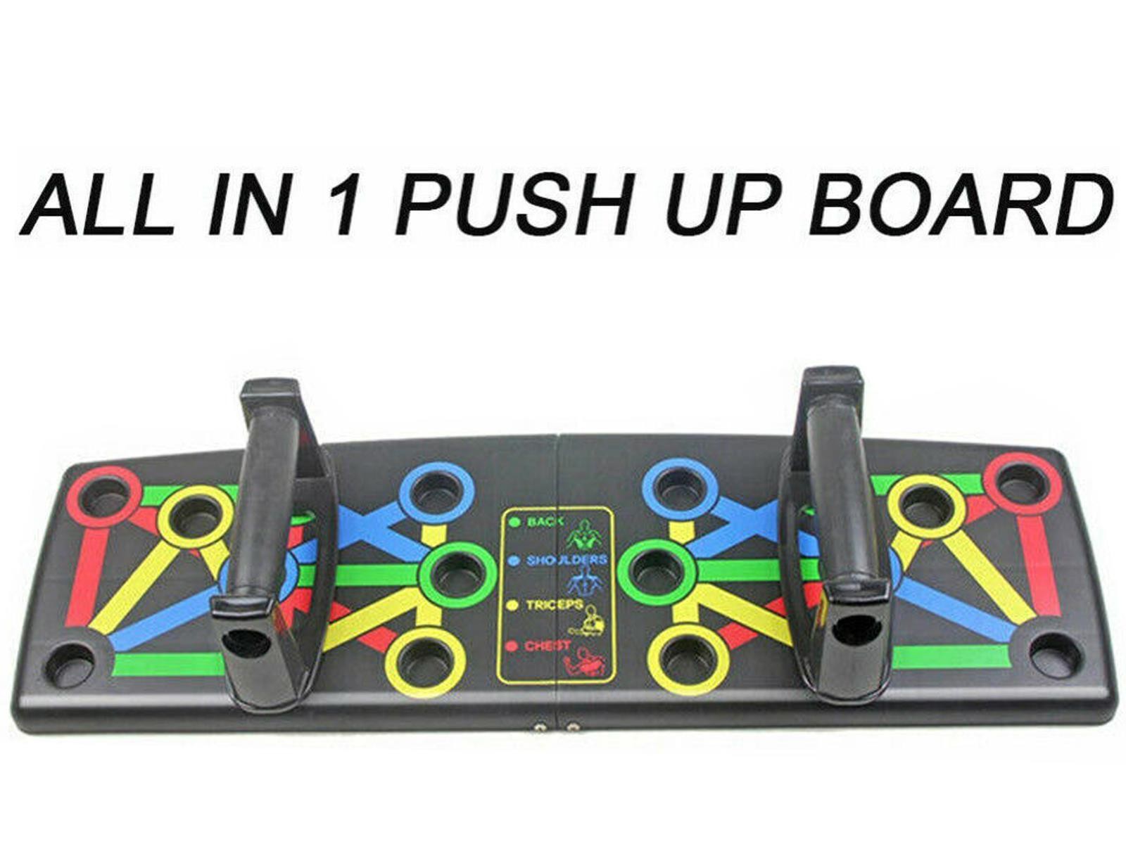 Foldable 14 in 1 Push Up Board Fitness Workout Train Gym Muscle Exercise Press