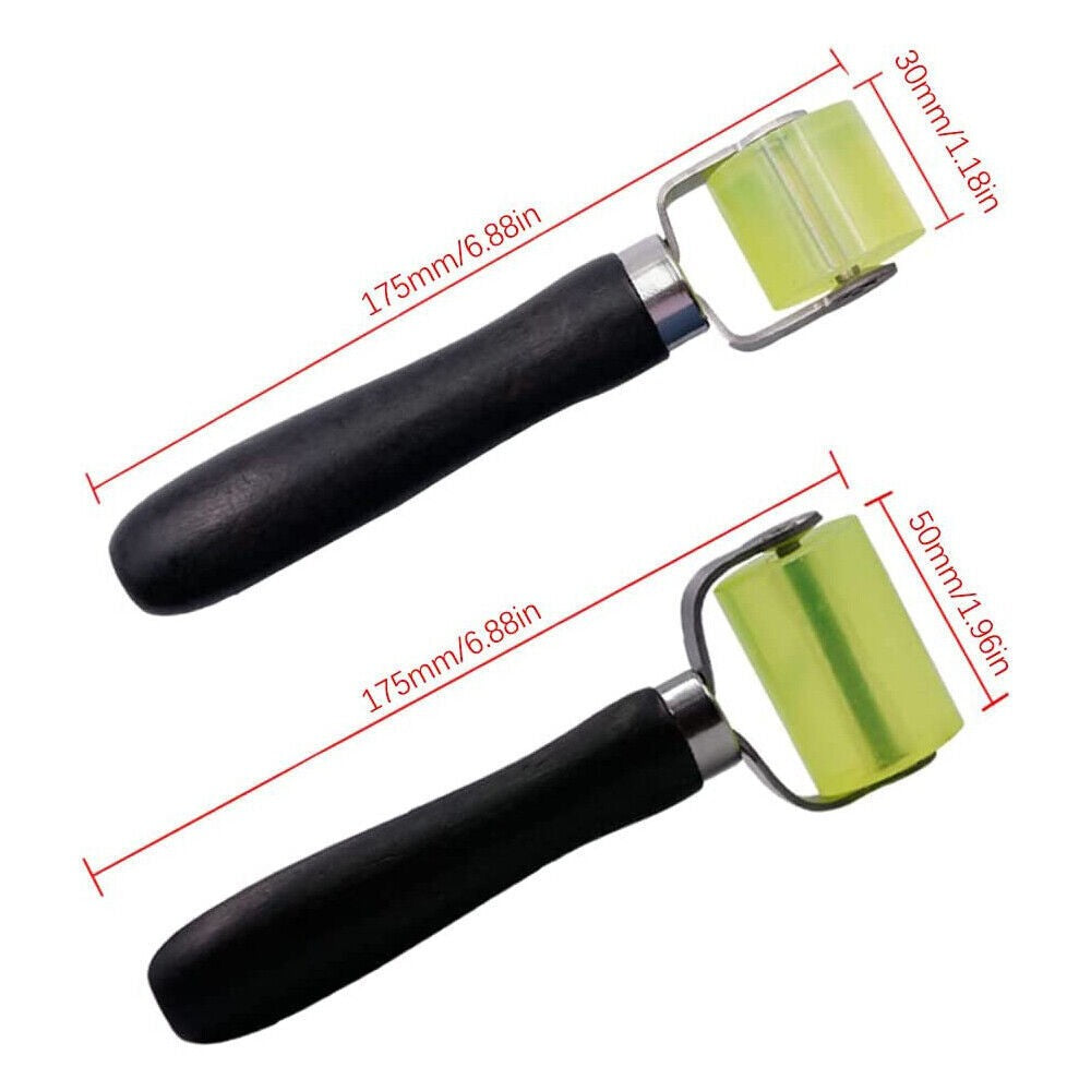 2Pcs Car Soundproofing Pressure Roller Tool Sound Deadening Rubber Roller Set UK