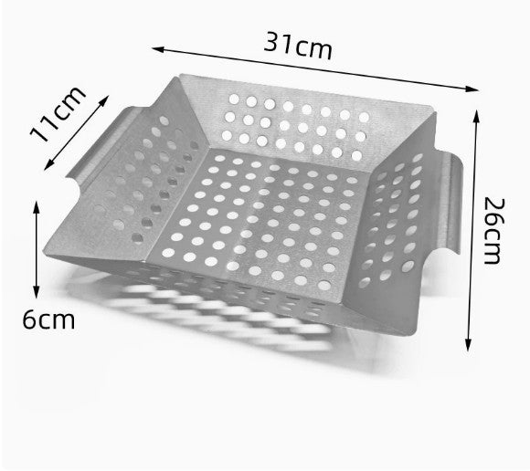 Grill Accessory Reusable Bbq Pan Barbecue Tray Cooking Accessories