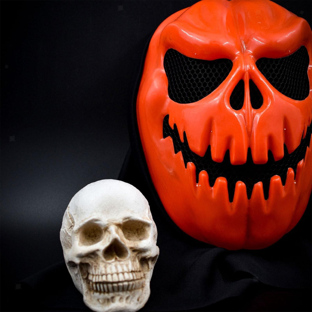 Halloween Pumpkin Head Mask Props Scary Horrible Cover for Masquerade
