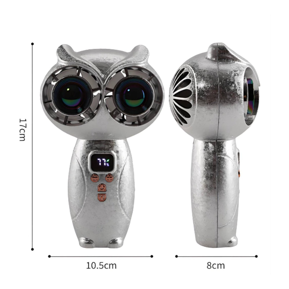 Owl Handheld Fan Adjustable Speed Rechargeable Handheld Fan for Office.*