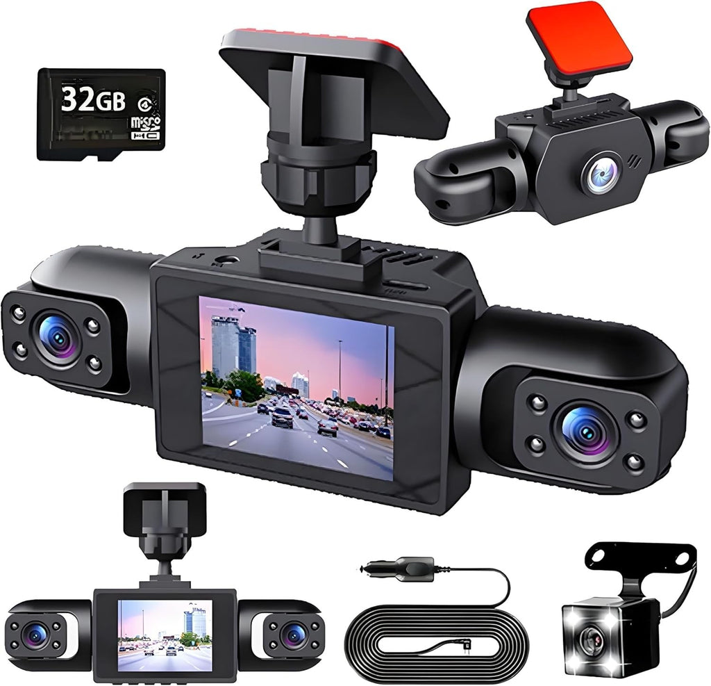 Averyard Dash Cam, Averyard Wire Dashcam, 4 Channel Full View Dashcam System