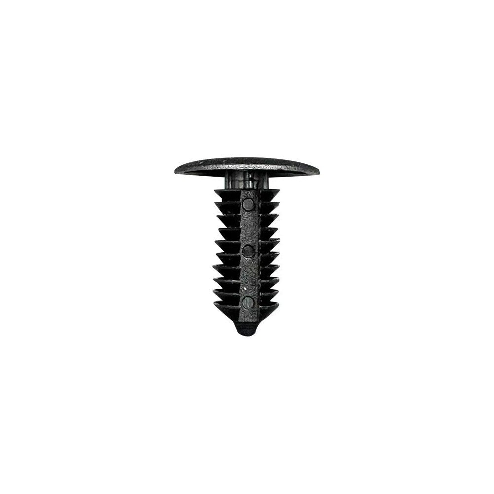 100Pcs Plastic Black Fir Tree Trim Clips 8mm Hole 18mm Head Dark Perfect for VW