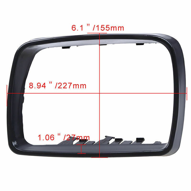 For BMW X5 E53 2000-2006 Right Side Door Wing Mirror Cover Cap Trim Ring Frame