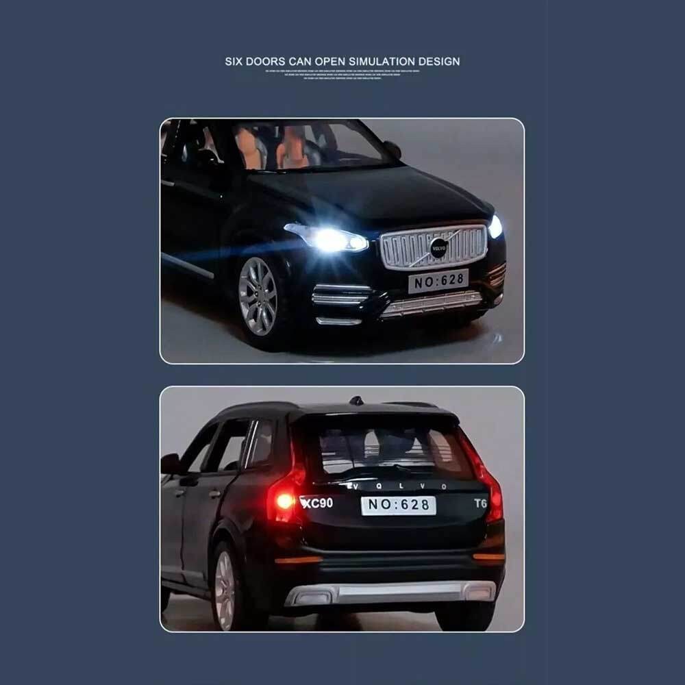 New 1:32 Volvo XC90 Alloy Diecast Car Model Toy Vehicle Pull Back Sound Light To
