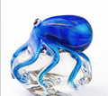 Hand-Blown Glass Octopus Figurine Tabletop Decoration Ornament