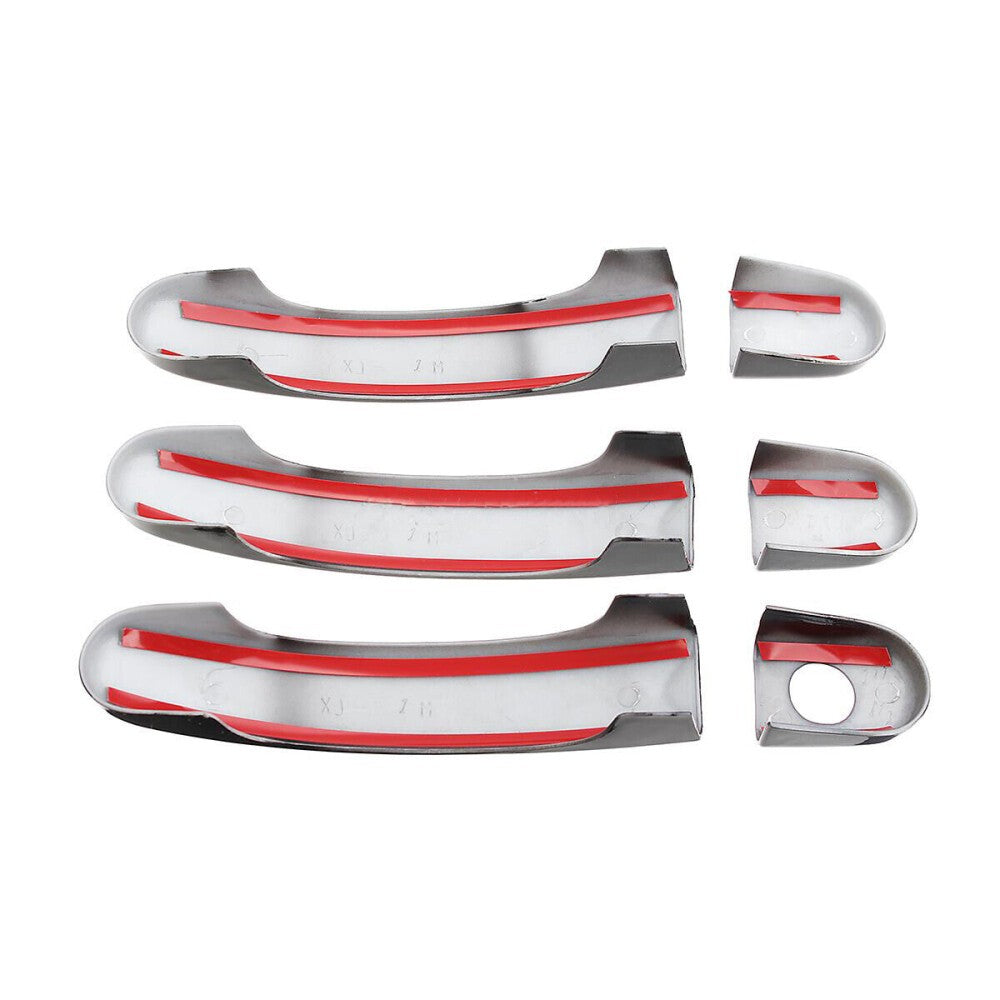 GLOSS BLACK DOOR HANDLE COVERS TRIM FOR VW TRANSPORTER T5 T6 CARAVELLE CADDY VAN