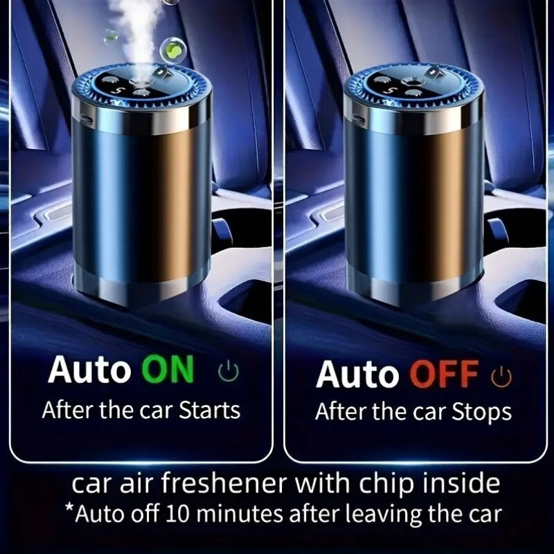 Smart Car Air Freshener Car Oil Diffuser Intelligent Mini Car Aroma Humidifier