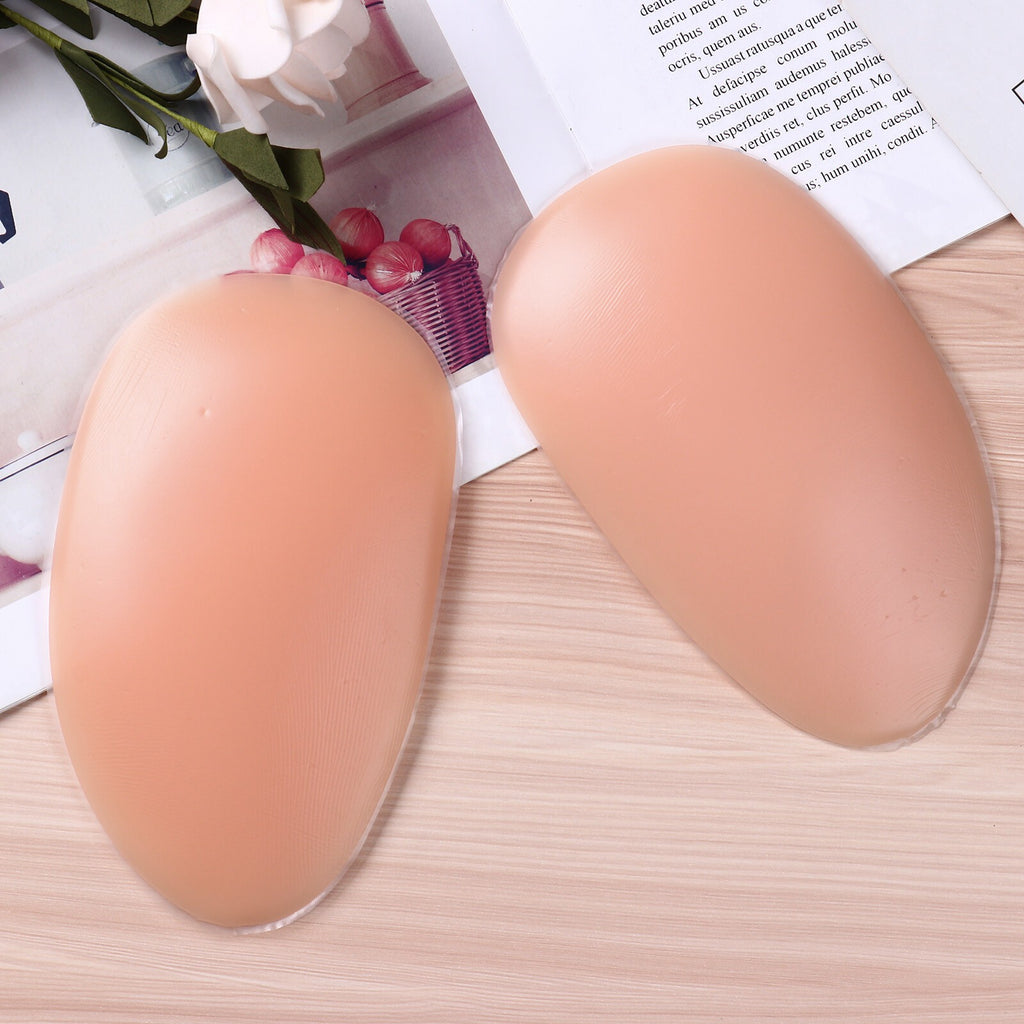 1 Pair Drop Shaped Silicone Butt Pads Buttocks Enhancer Booster Hip Bum Padding