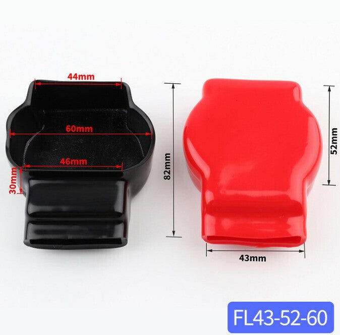 Universal Battery Terminal Covers for Car Vehicles RV Boat Red Black Pack of 2