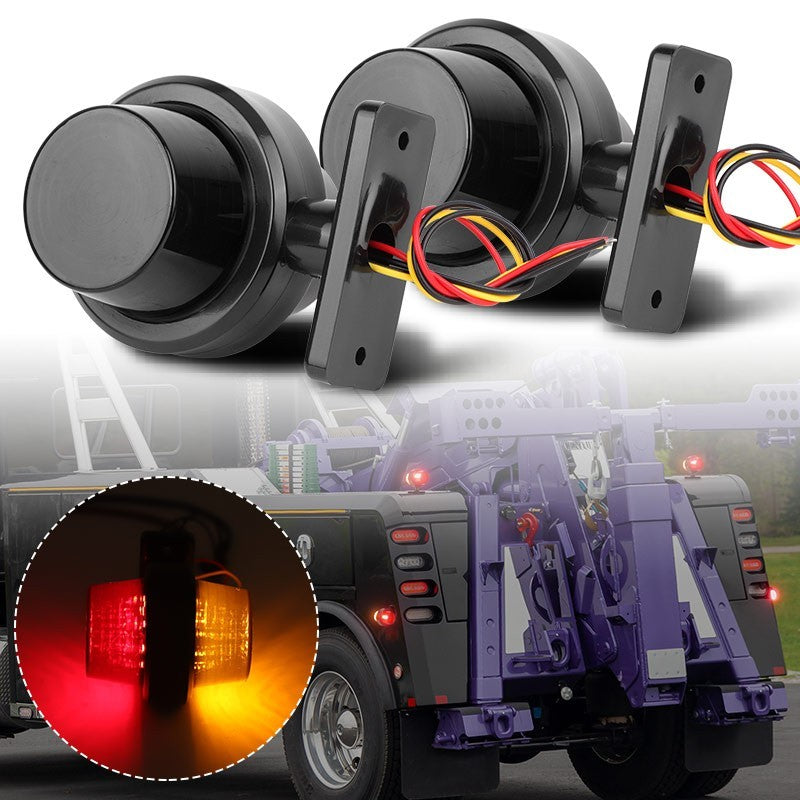 2 x Amber Red 12V 24V LED Neon Lights Side Marker Lamps for Scania MAN DAF Volvo