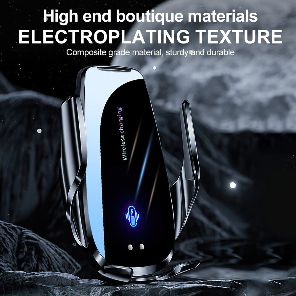15W Fast Charging Phone Holder Automatic Clamping Mount Wireless Car Charger UK
