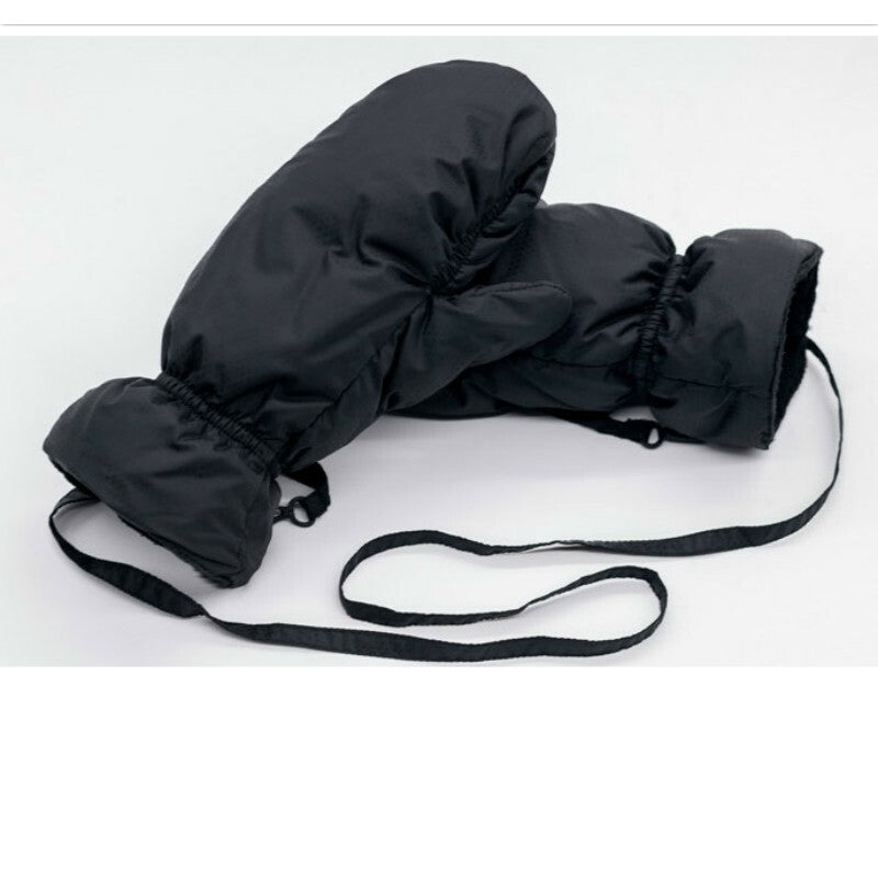 Unisex Black Thick Duck Down Gloves Outdoor Ski Mittens Winter Thermal Glove New