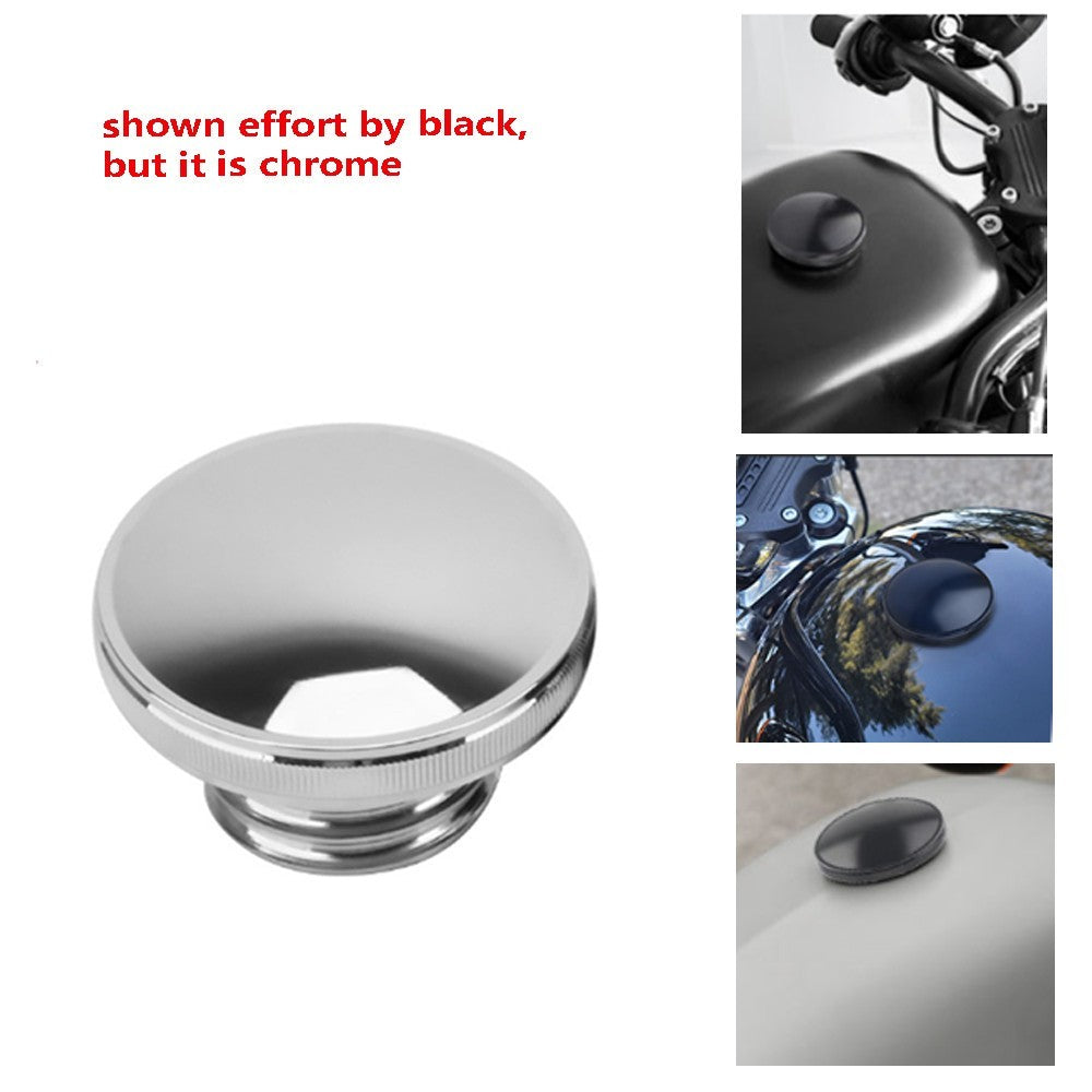 Chrome Aluminium Vented Screw-In Petrol Gas Cap fit Harley-Davidson Tank 1992-17