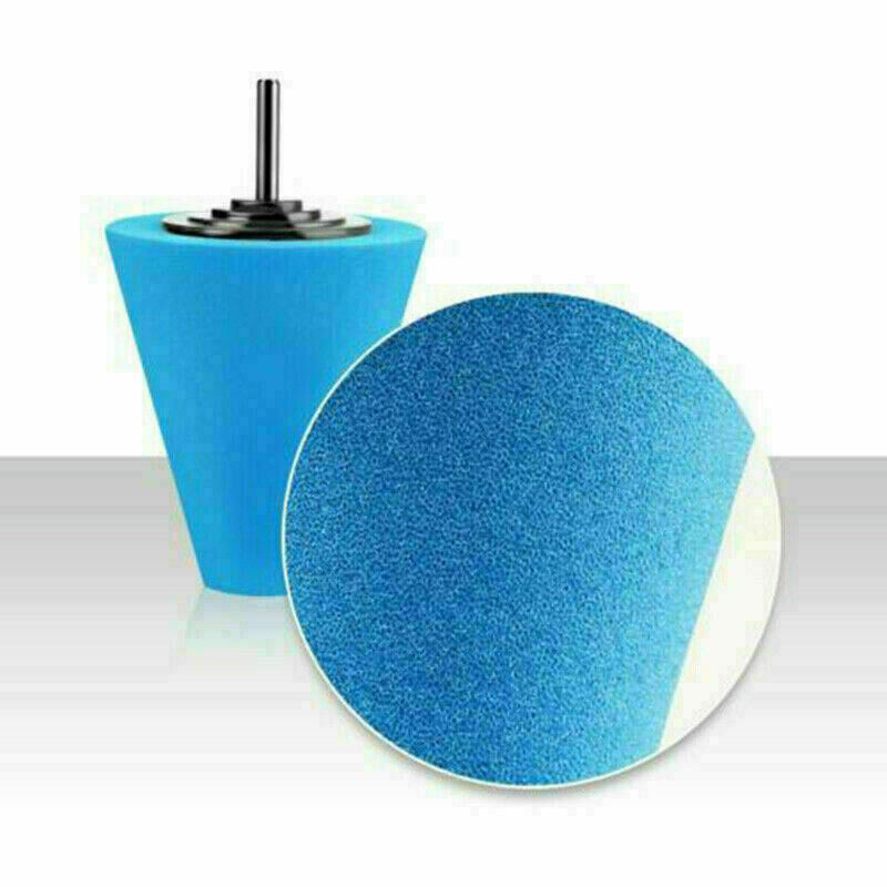 5X 4" Foam Drill Polishing Cone Ball Pads Kit Hub Waxing Buffing Wheel Polisher