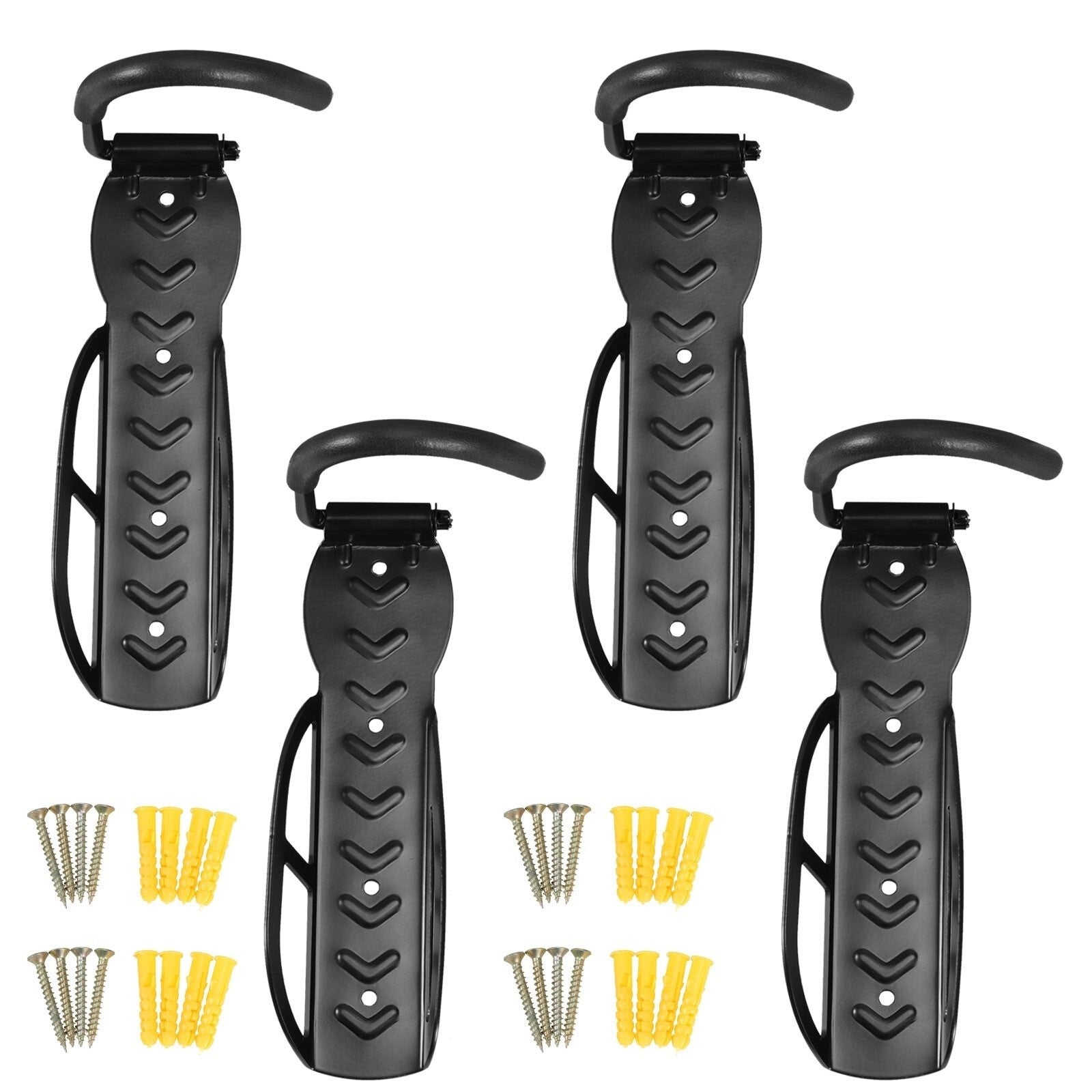 Bike Storage Wall Mounted Hook Bicycle Rack Hanger Holder Garage Steel Stand 4x