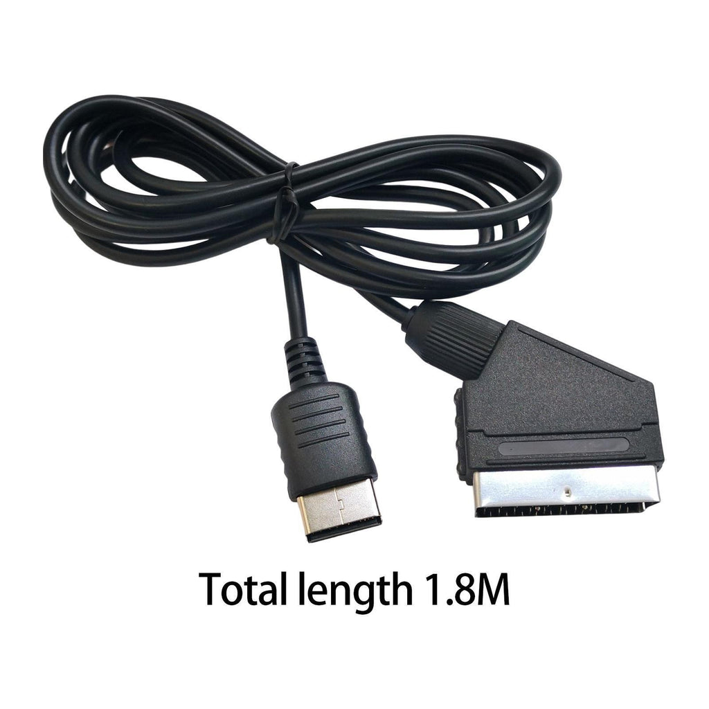 SCART Cable with USB Cable Replacement 6ft Length Portable SCART Wire Cable