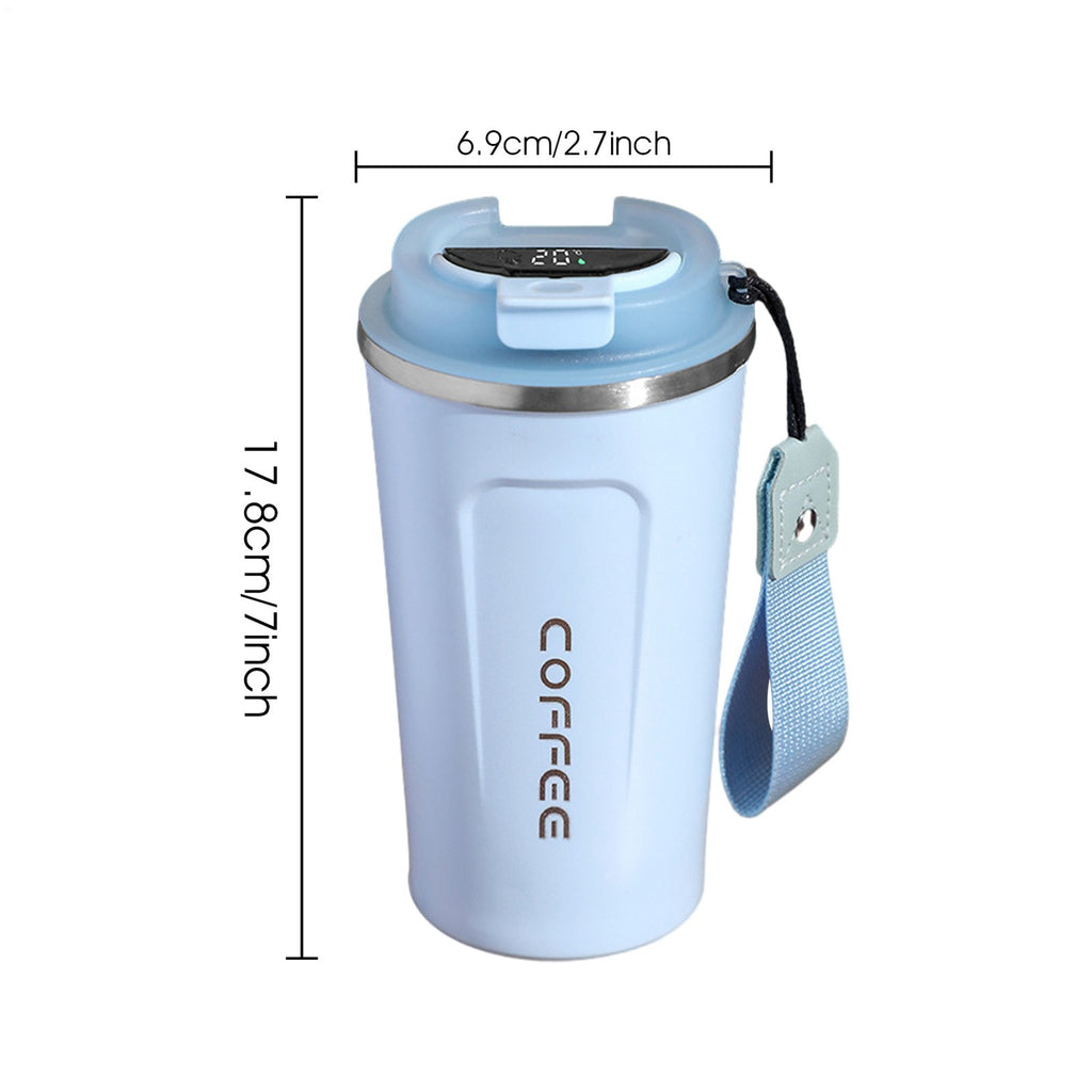 510ml Thermos Coffee Mug Stainless Steel Coffee Cup Temperature Display Vacuum