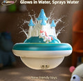 Spray Castle Bath Toy Light Up Water Fountain Unicorn Floating Kids Bath Play Go