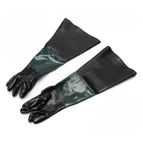 1Pair High-Quality Sandblasting Gloves for Sand Blast Cabinet Blasting 60cm