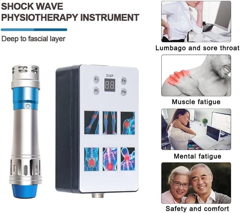 Handheld Focused Shockwave Therapy Machine Body Relax Muscle Relief Ed Massage
