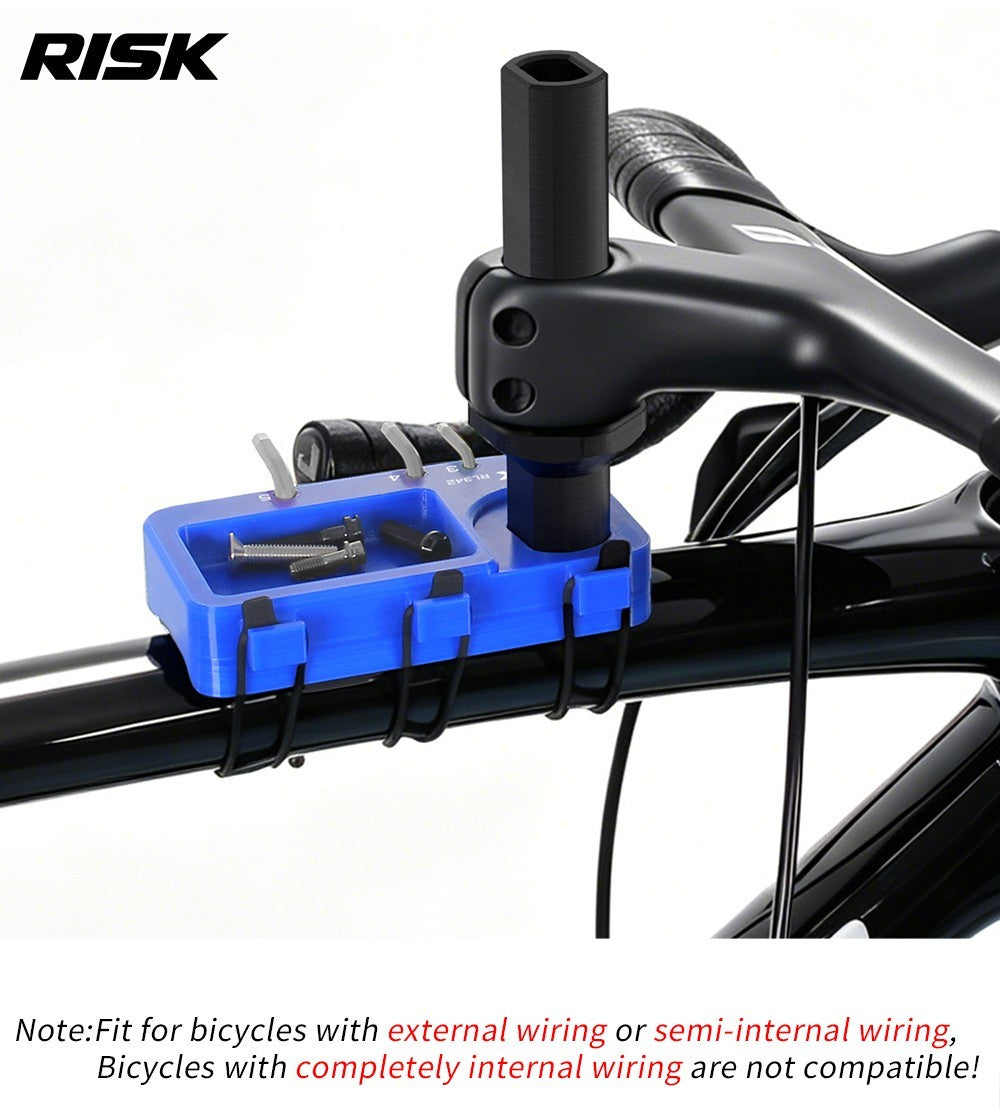 MTB Bicycle Road Bike Fork Head Tube Tool Holder Handlebar Stem Storage Mount