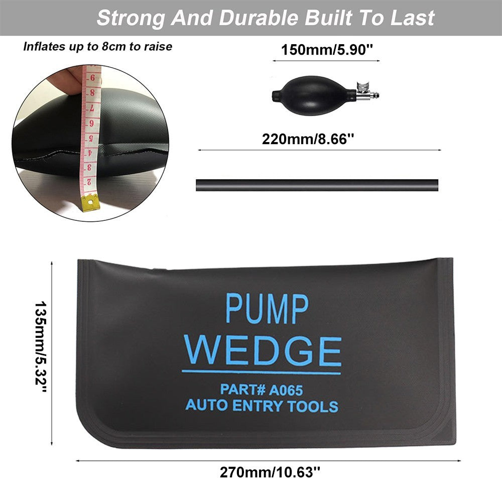4Pcs Air Wedge Pump Up Bag Fit Car Door Window Frame Fitting Install Shim Wedge
