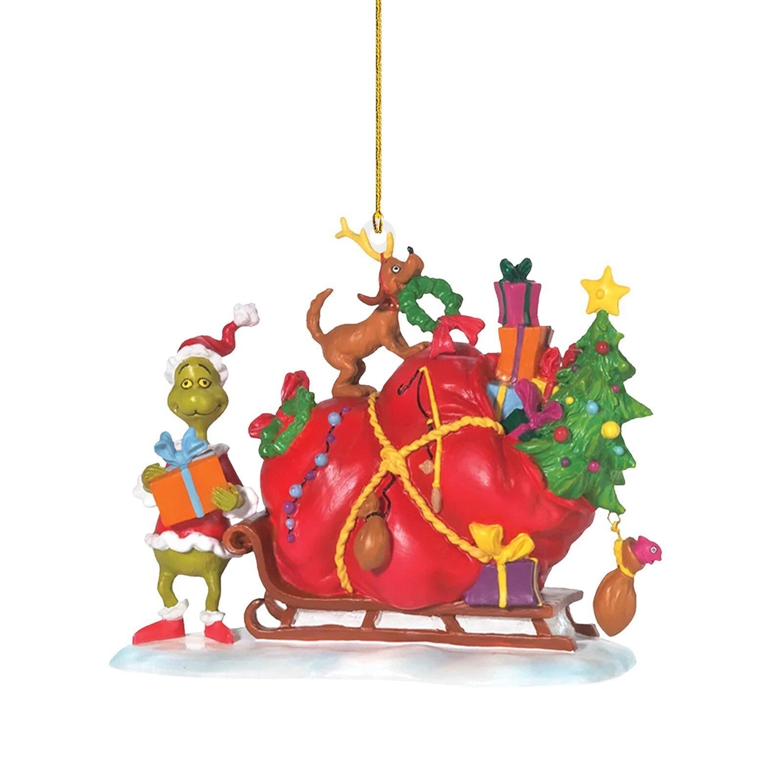 19X Merry Christmas Grinch Ornament Xmas Tree Hanging Figure Decoration Pendants