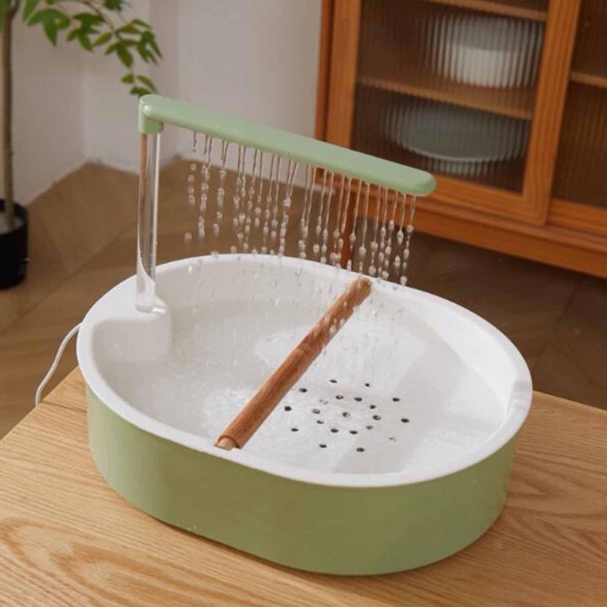 Automatic Bird Bathtub Parrot Bath Shower for Cockatiel Lovebird Parakeet UK