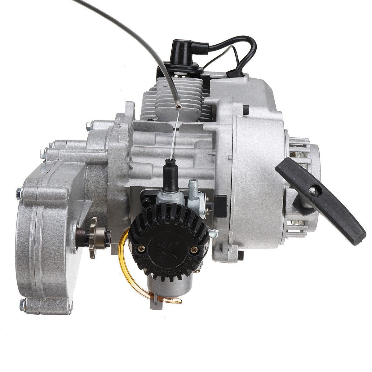 49CC 50CC 2-Stroke Pull Start Engine Motor W/ Auto CDI & Throttle Handle