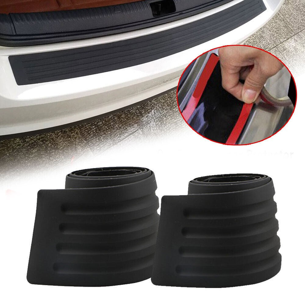 Car Trunk Door Sill Plate Protector Guard Strip Rear Bumper Tape Accessories