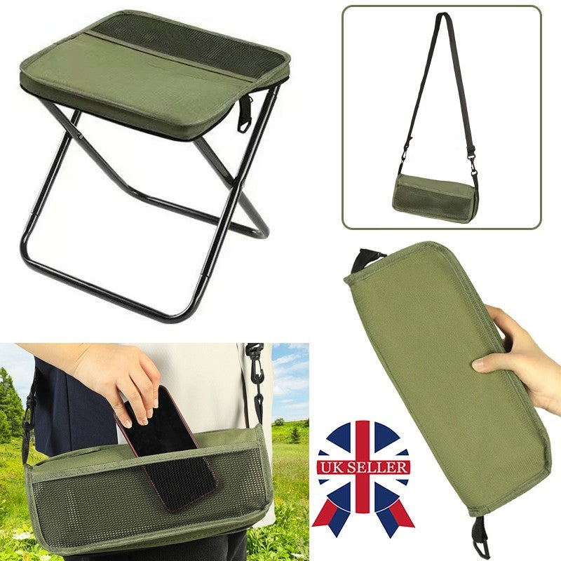 Foldable Backpack Stool for Camping Travelling Picnic Small Folding seat adults