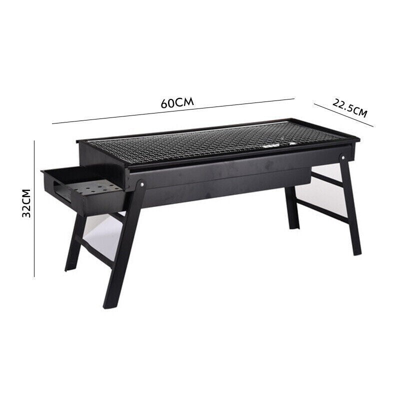 Portable Folding Charcoal BBQ Barbecue Camping Grill Travel Picnic Outdoor UK
