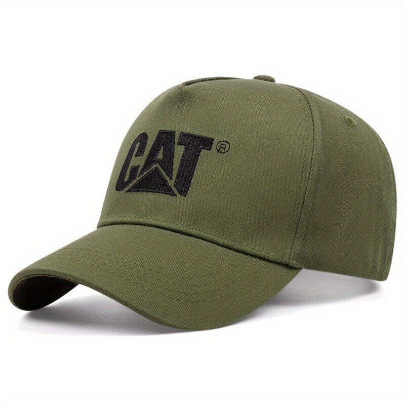 Vintage Caterpillar CAT Black Trucker Mesh Snapback Adjustment Hat Baseball Cap