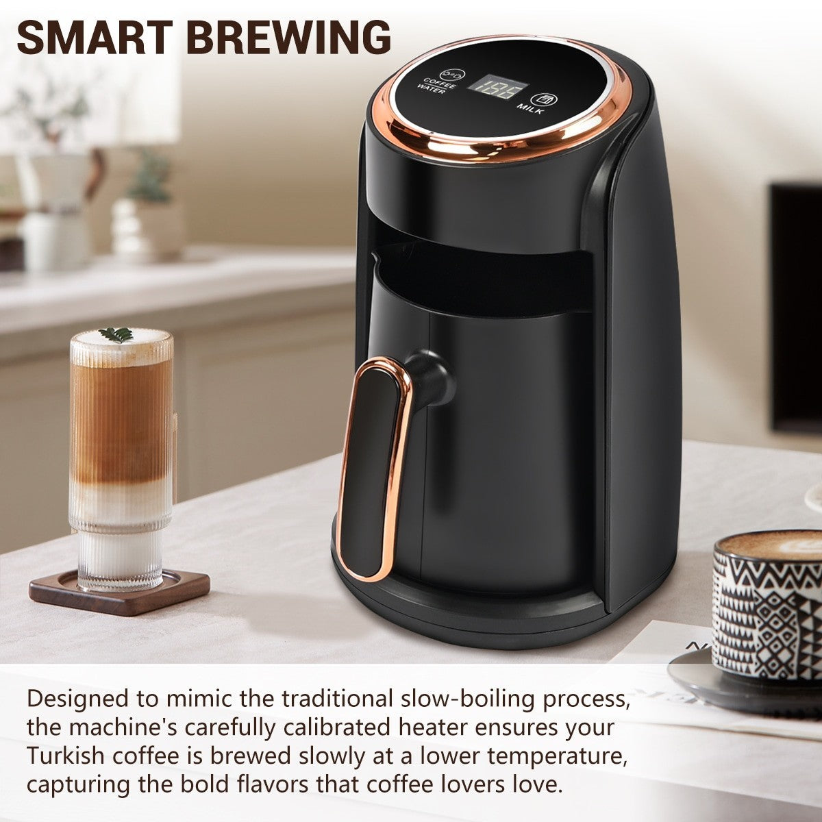 300ml Electric Turkish Greek Coffee Maker Boiled Tea Coffee Espresso Machine UK