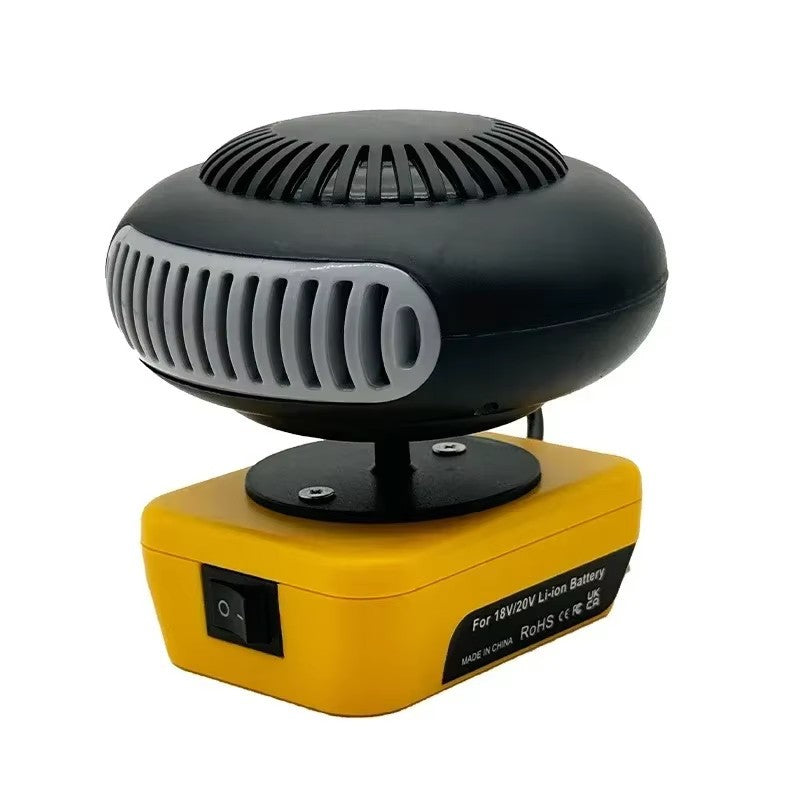 18V/20V Space Heater for DEWALT MILWAUKEE Battery with USB-A Ports（No Battery ）