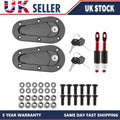 Quick Release Bonnet Pins Lock Kit Black Universal Fit Racing Car Security Latch